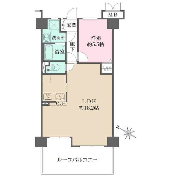グランシティ三宮の間取図