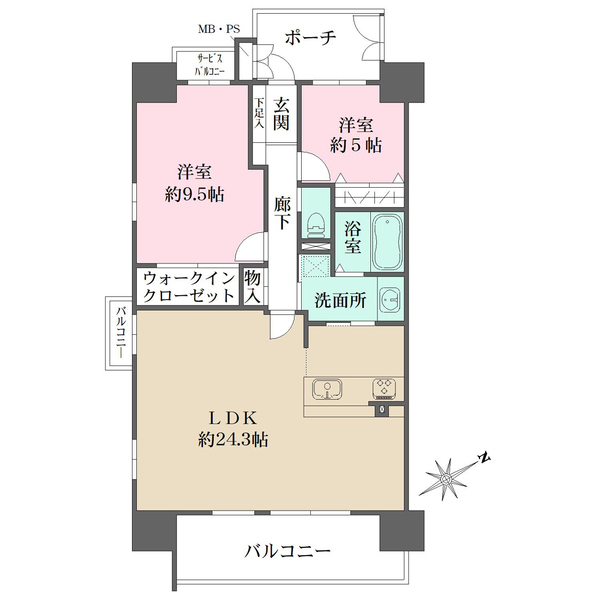 ワコーレ ザ・神戸トアロードの間取図