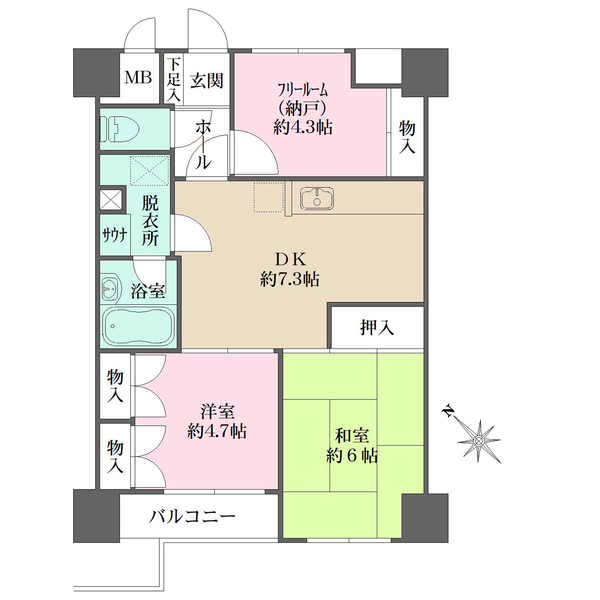 グランドプラザ神戸の間取図