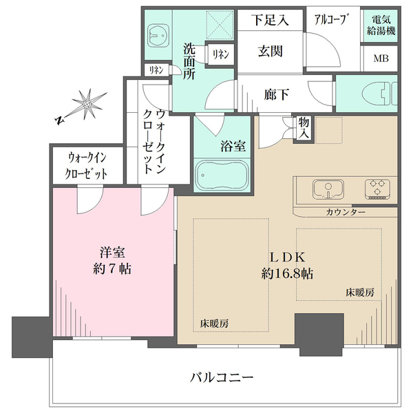 神戸ハーバータワーの間取図