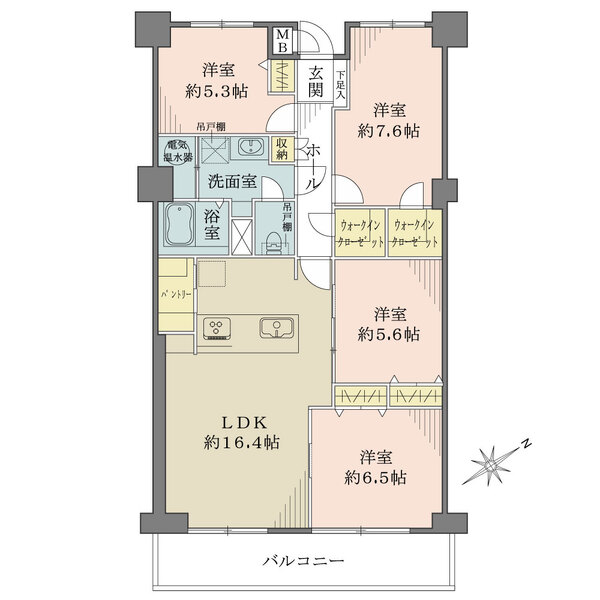 朝日ヶ丘アーバンライフの間取図