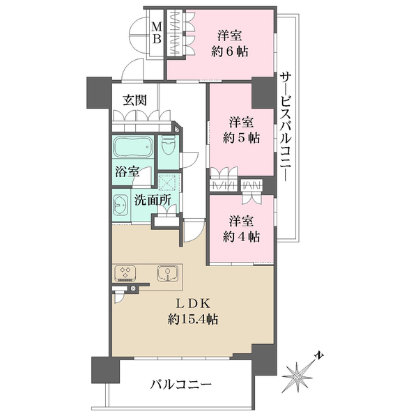 ブランズ神戸元町通の間取図