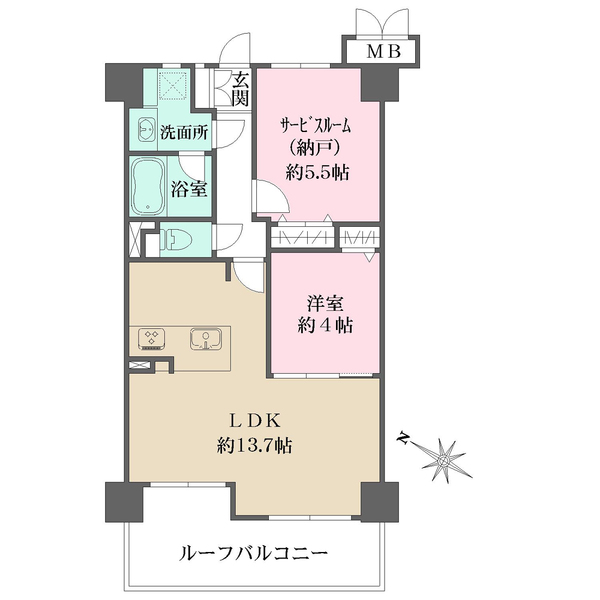 グランシティ三宮の間取図