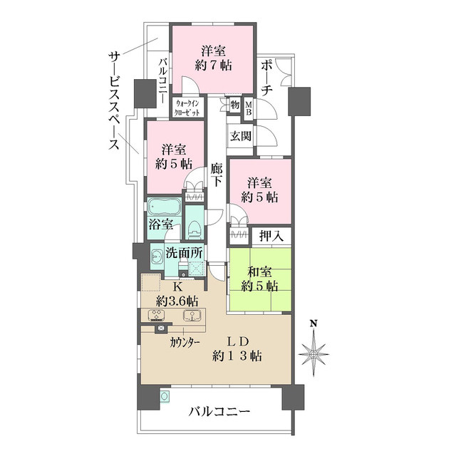 ＢＥＬＩＳＴＡ西宮北口の間取図