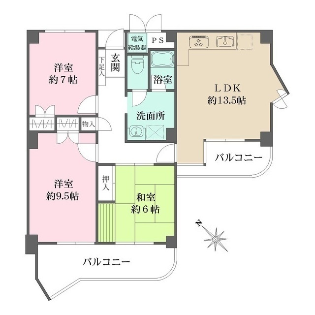 朝日ケ丘アーバンライフの間取図