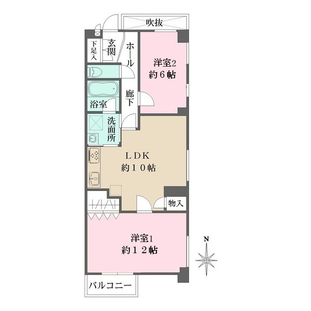 フローレンス西宮５の間取図