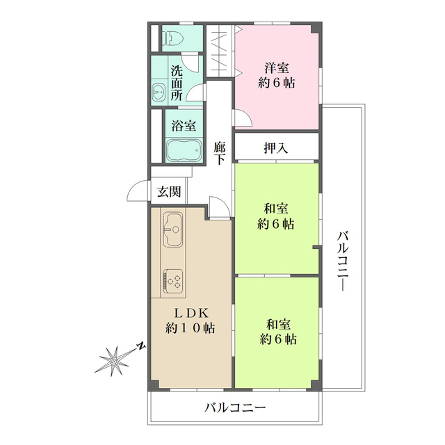 エムテ甲子園の間取図