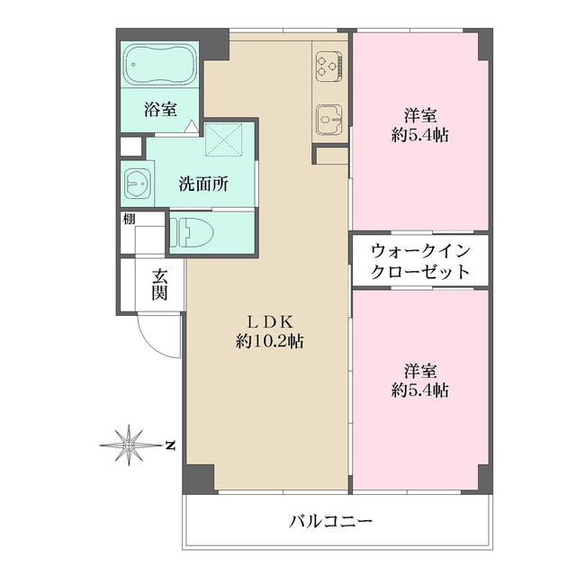 カサヴェール塚口の間取図