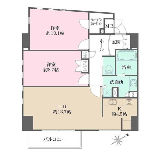 Ｃｒｏｓｓ　Ｓｅａｓｏｎ　甲子園の間取図