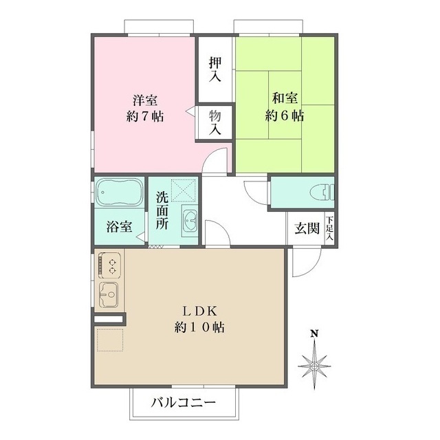 コンフォ大寿Ａ棟の間取図