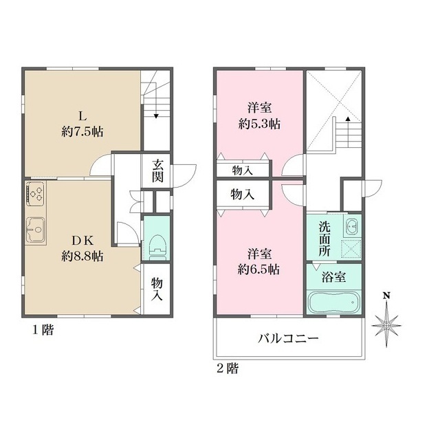 サテライト芦屋船戸町の間取図