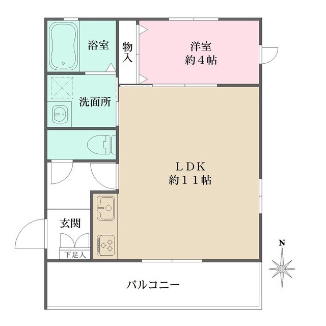 サテライト芦屋船戸町の間取図