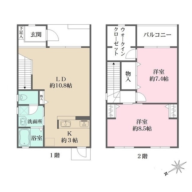 シャーメゾン北夙川　Ｂ棟の間取図
