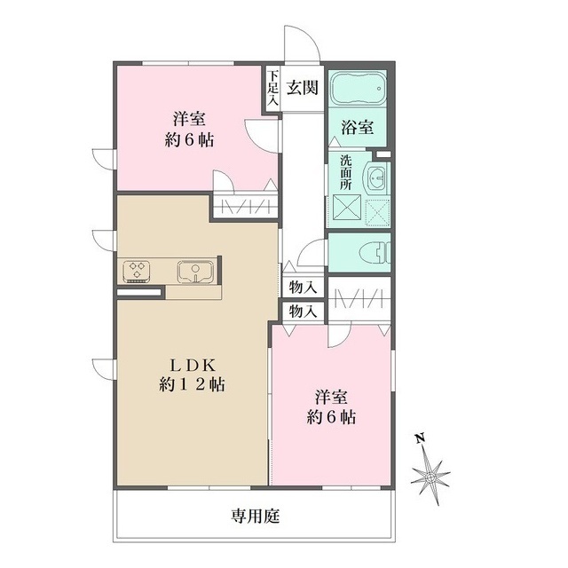 シャーメゾン豊楽　A棟の間取図