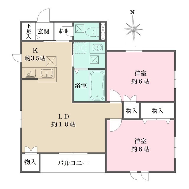 ソラリア一番町の間取図