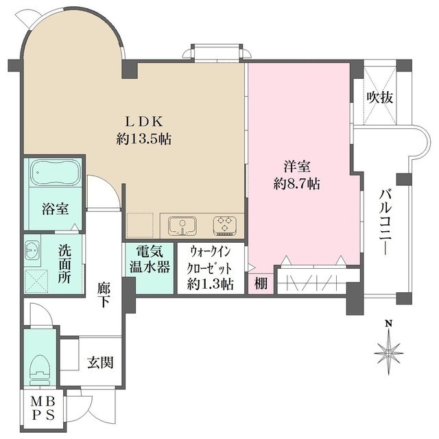 チェリービュウ芦屋川の間取図