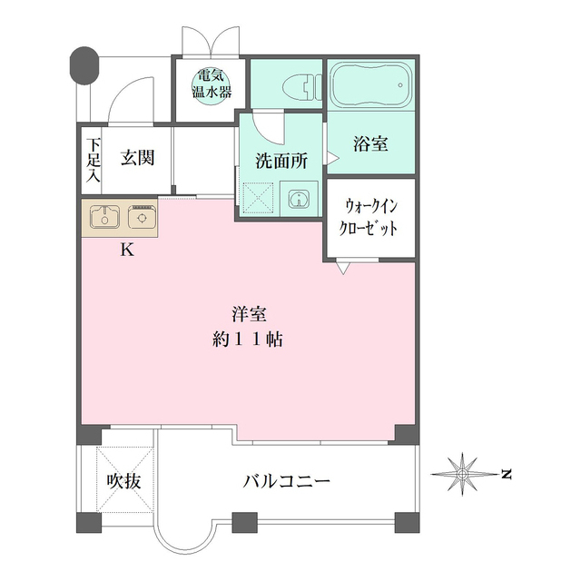 チェリービュウ芦屋川の間取図