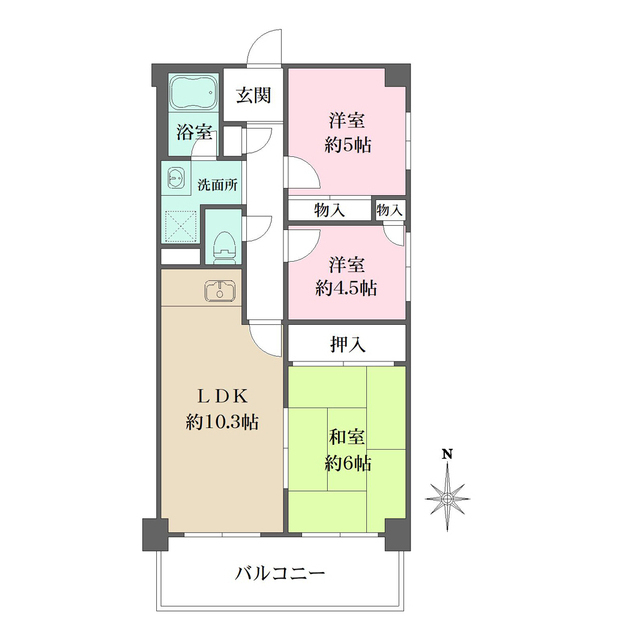 野田マンションの間取図