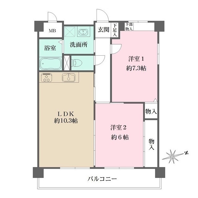 フレグランス・芦屋の間取図