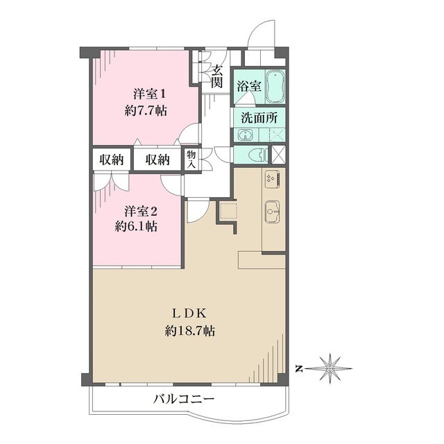 芦屋パインリッチの間取図