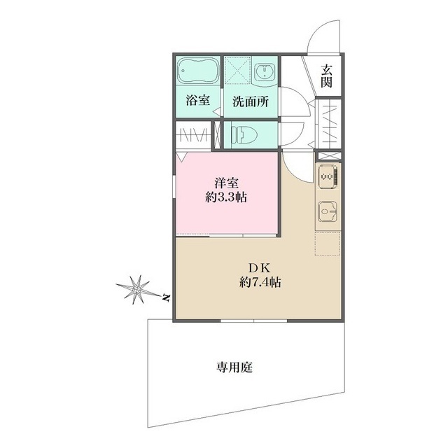 フジテラス甲東園の間取図