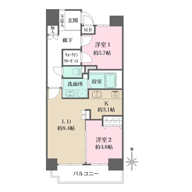 グランドメゾン阪神西宮の間取図