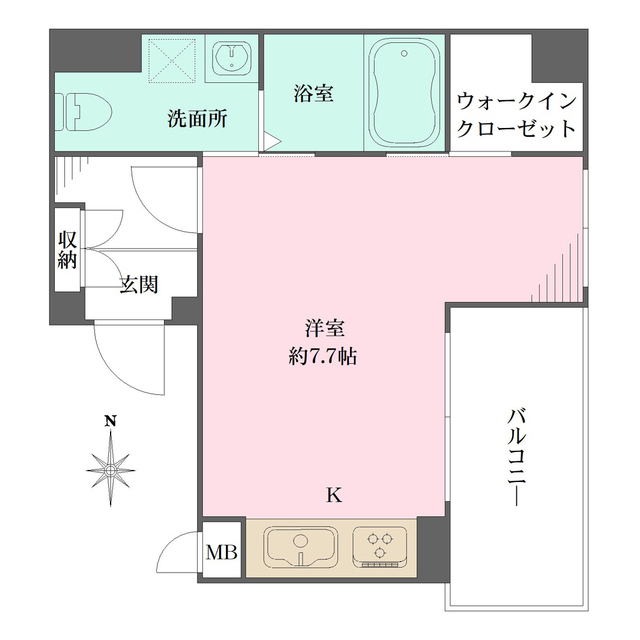 ＥＲ　ＣＯＵＲＴ王子公園の間取図