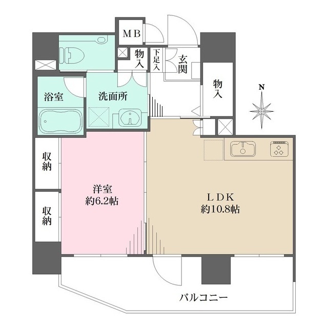 エイジングコート三宮の間取図