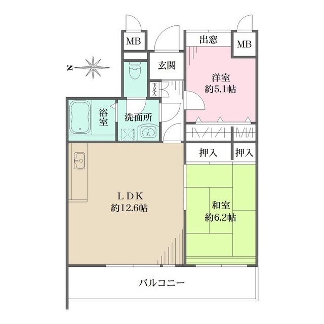 大倉山プレイスの間取図