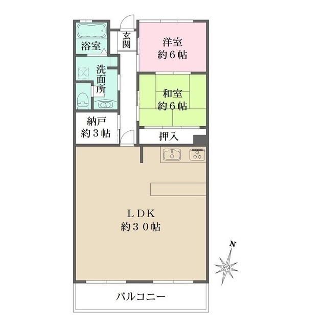 北御影アーバンライフの間取図