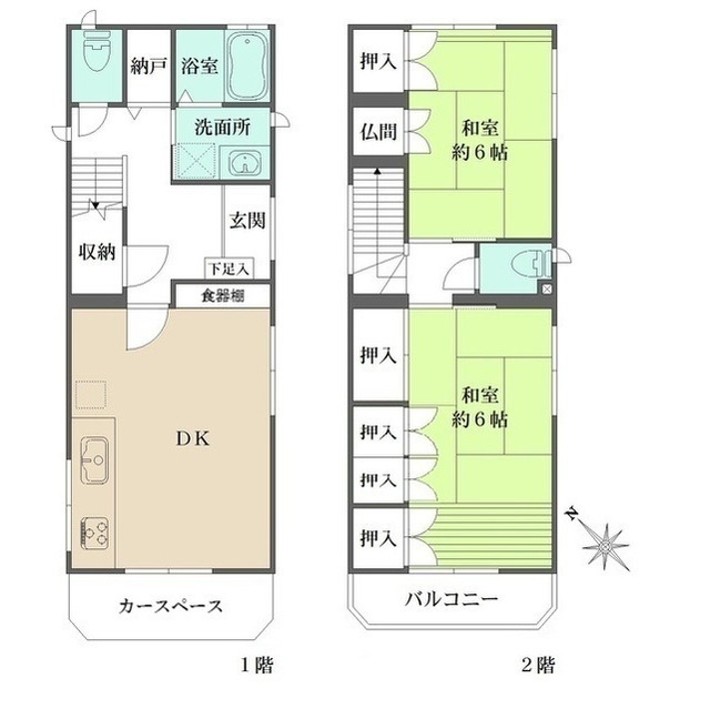 神戸市灘区上河原通３丁目戸建の間取図