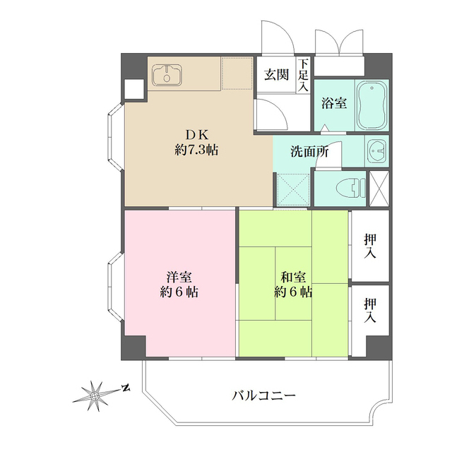 ミクロハイムの間取図