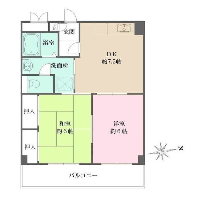 ミクロハイムの間取図