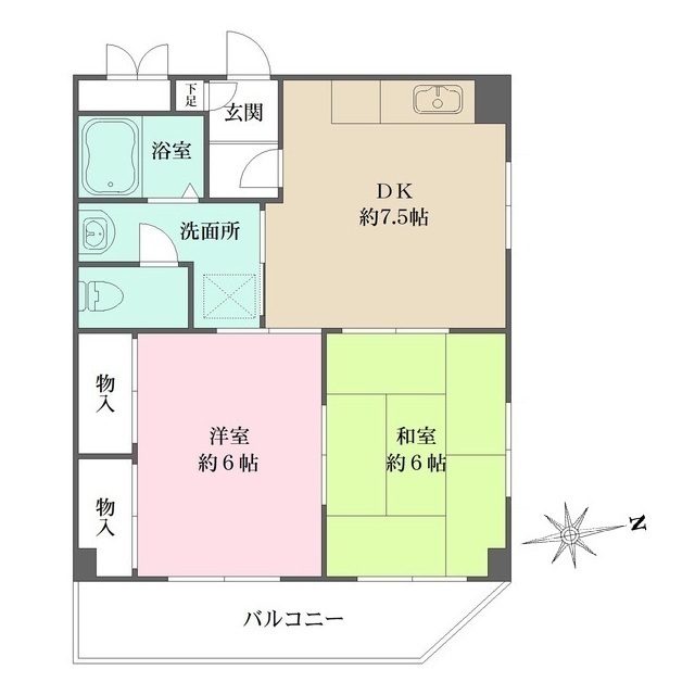ミクロハイムの間取図