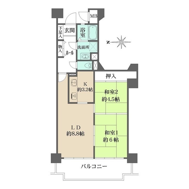 レバンテ垂水２番館の間取図
