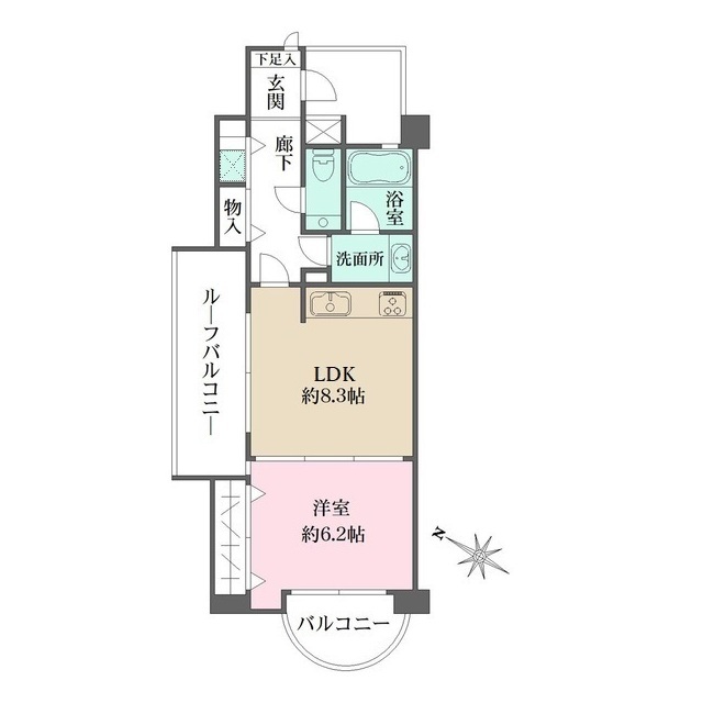 ワコーレ住吉川EASTの間取図