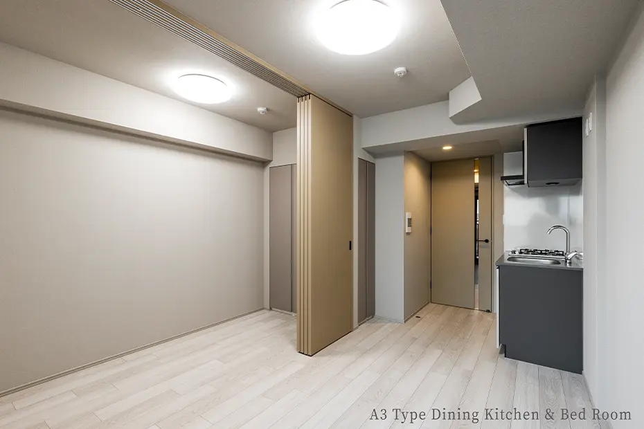 A3 Type Dining Kitchen & Bed Room