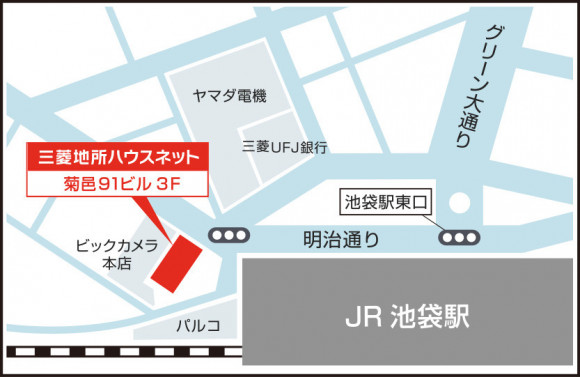 池袋営業所案内図