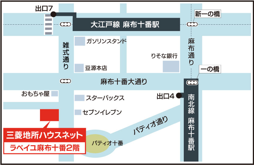 麻布営業所案内図