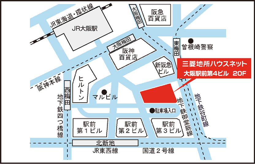 関西賃貸営業部　管理受託グループ案内図