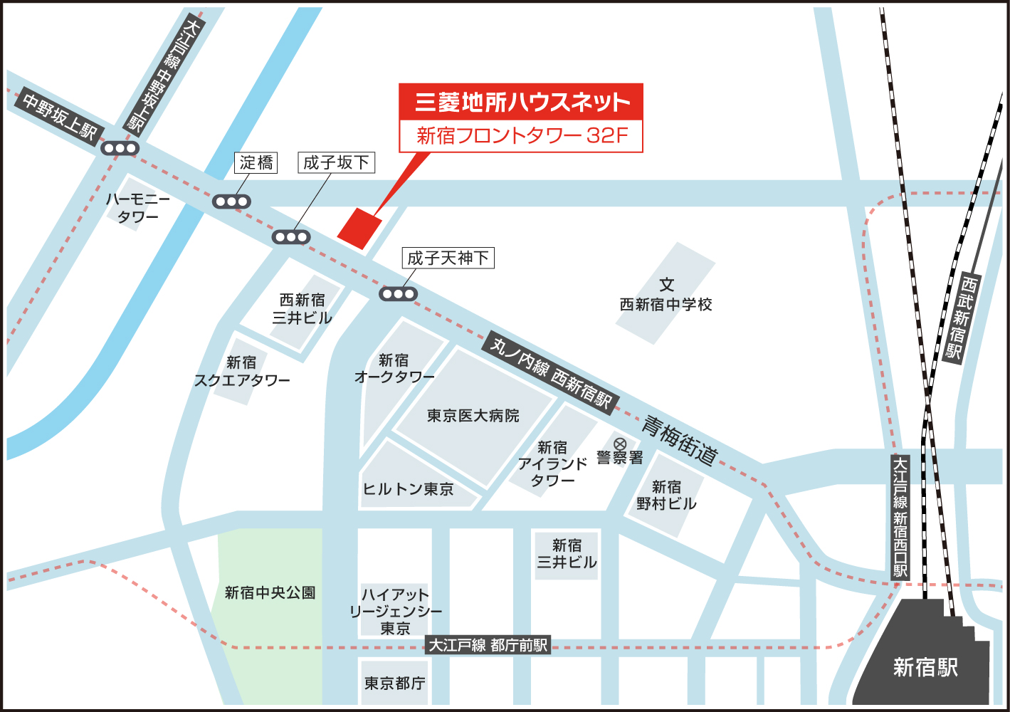 国際サービス部 賃貸営業課案内図