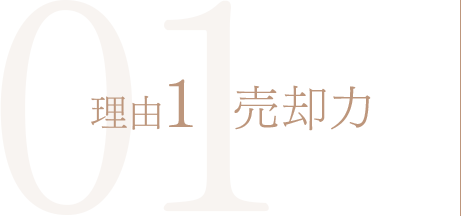 理由1 売却力